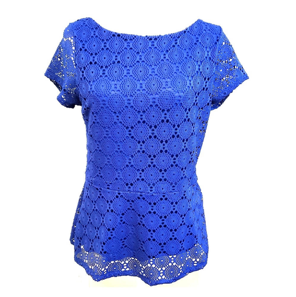 Banana Republic Crochet Peplum Top